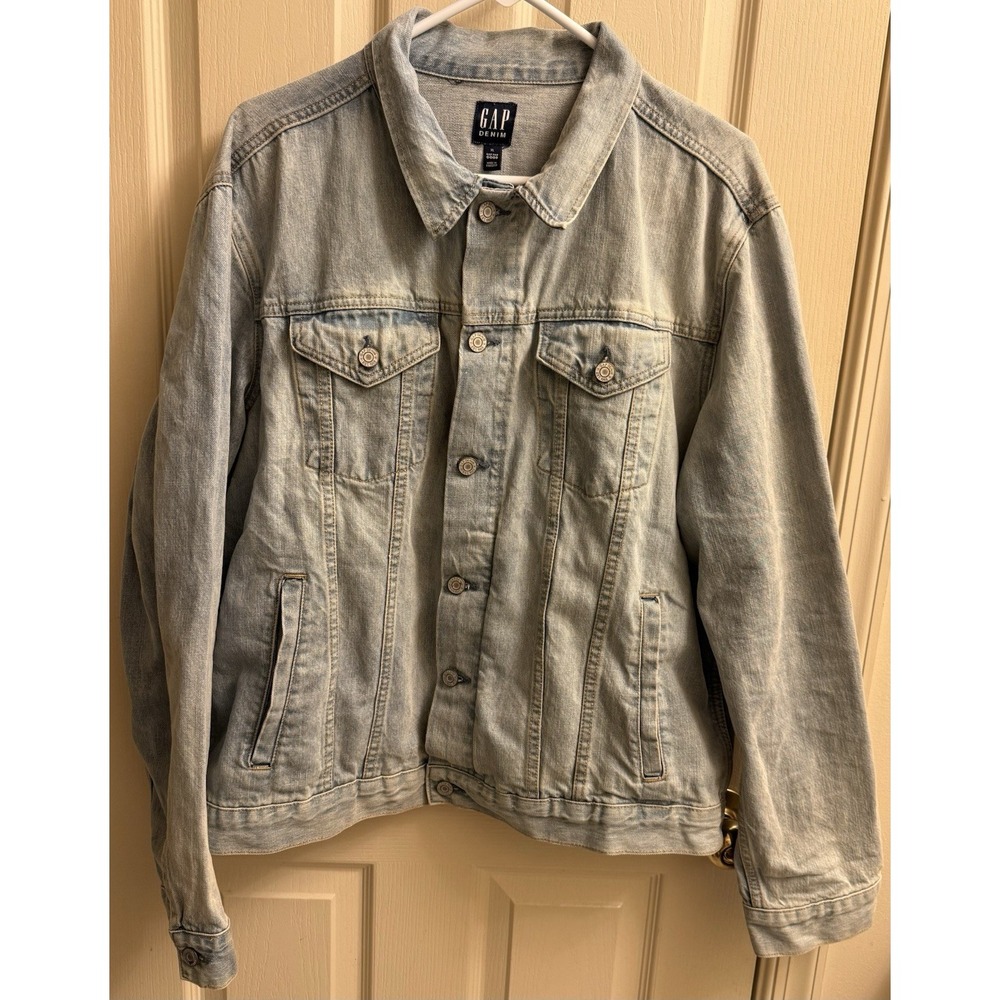 Gap Men's Blue Denim Jacket Size‎ XL